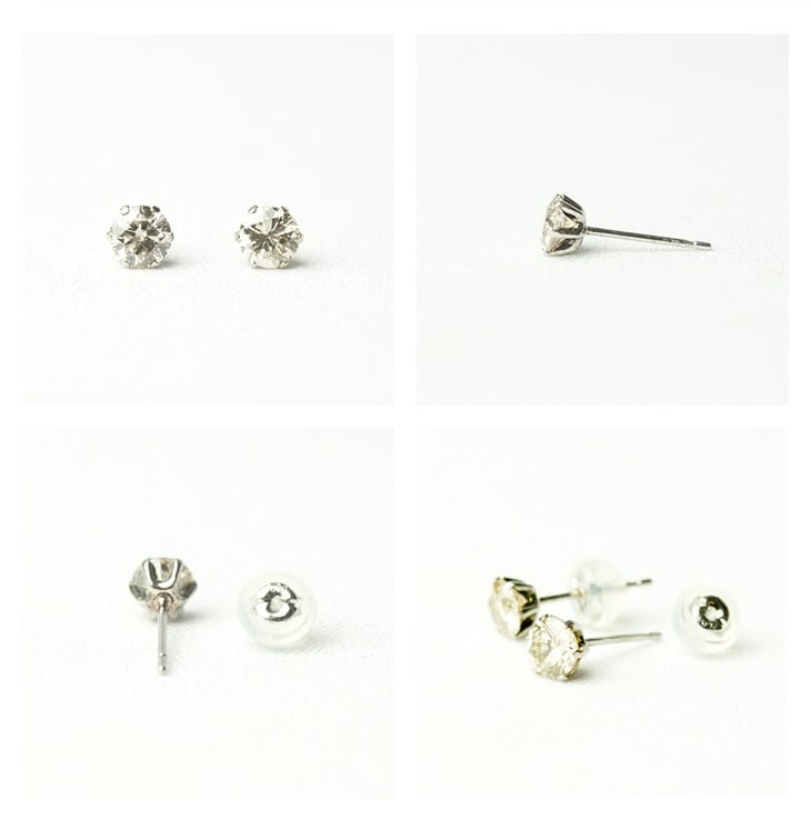 記念日におすすめ 0.1ct(0.05ct×2) Pt900(プラチナ) スタッド