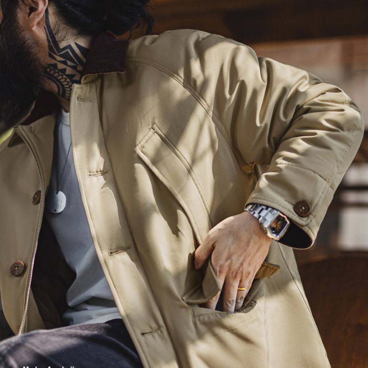 コーデュロイカラー・サファリワークジャケット K5612 - 2