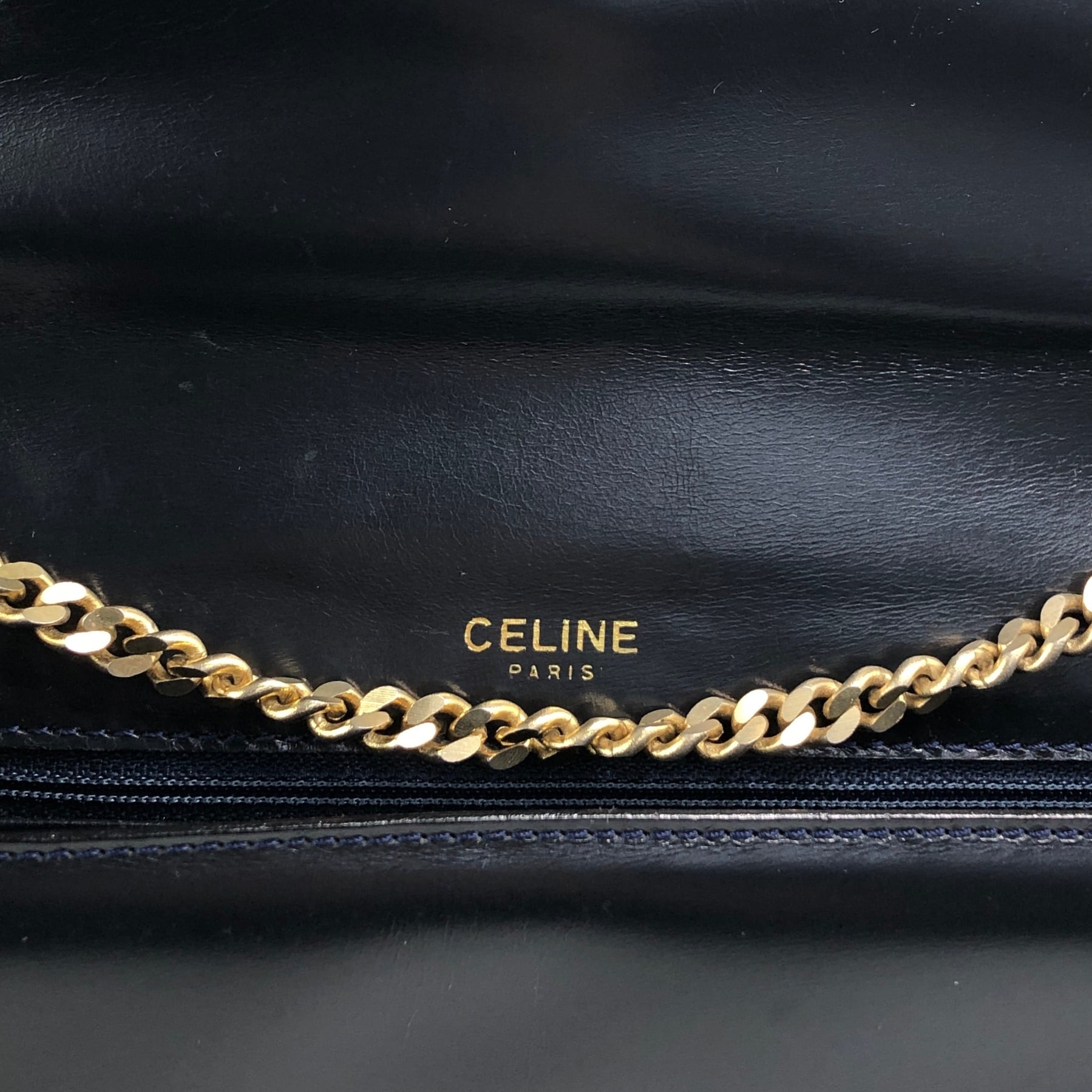 CELINE セリーヌ ショルダーバッグ ブラック トリオンフ レザー