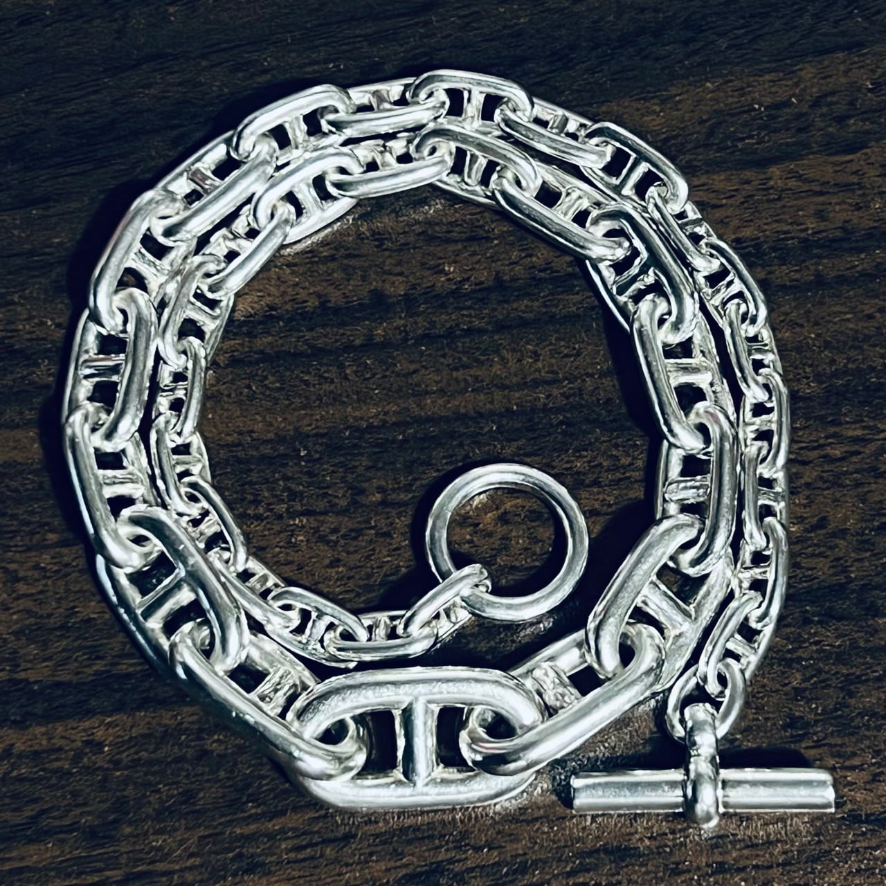 VINTAGE HERMES Chaine d'Ancre Graduated Necklace / W Bracelet