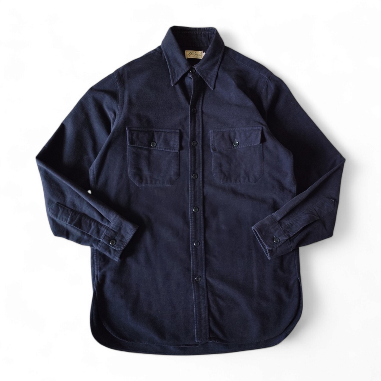 60's vintage L.L.Bean シャモアクロスシャツ ネイビー