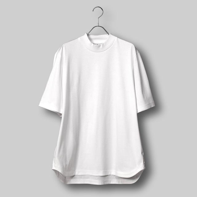 アルビニT スムース モックネック リラックス / Albini T Smooth Mock Neck Relax #WHITE