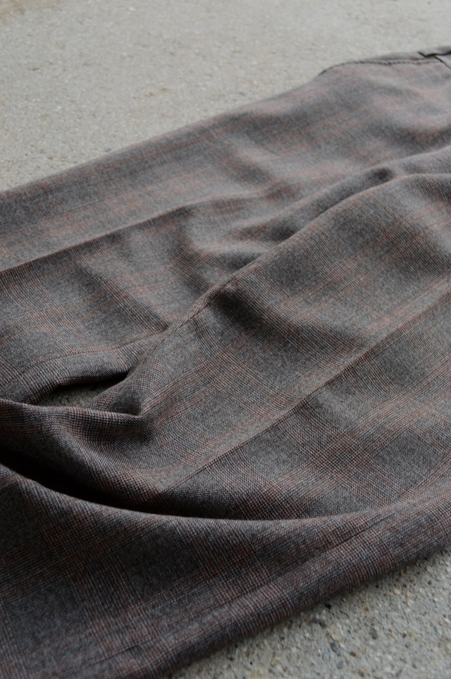 1970's Old Vintage Wool Flare Slacks Prince of Wales Check TALON ZiPPER オールドビンテージ 70s チェックウール フレアスラックス