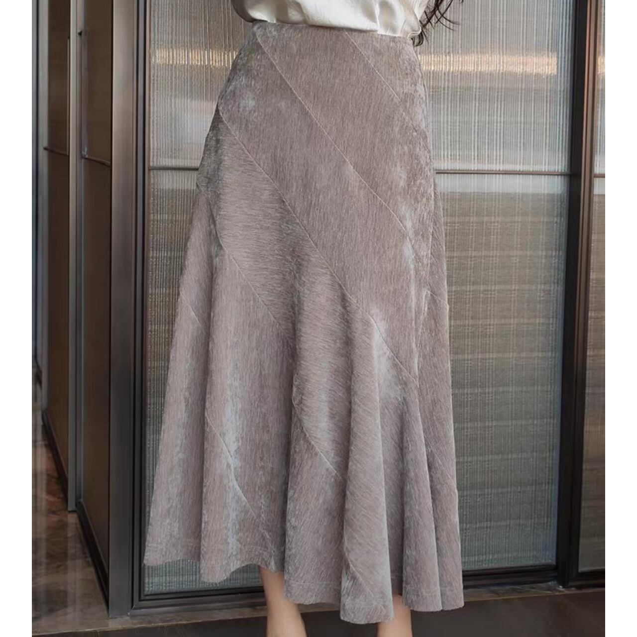 アートパネルフレアスカート W00376