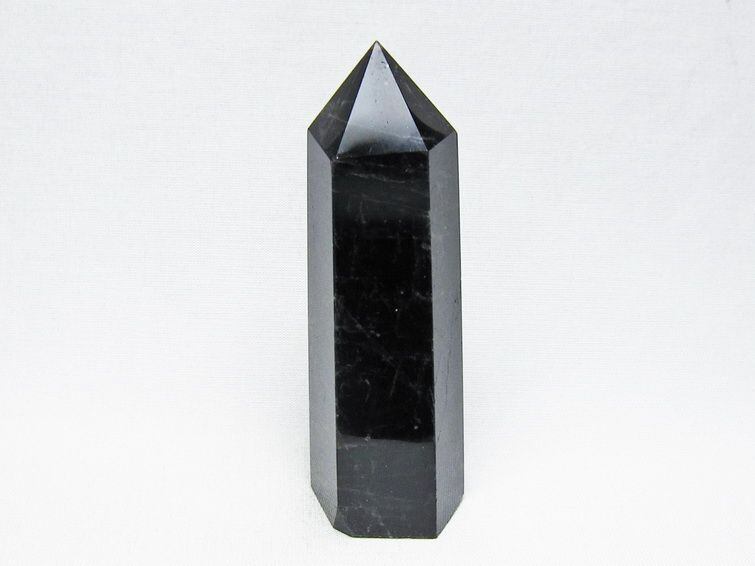 モリオン六角柱　パワーストーン　天然石　自然石　原石　鑑賞石 黒水晶 ポイント モリオン 六角柱 置物 一点物 152-4393 | 天然石