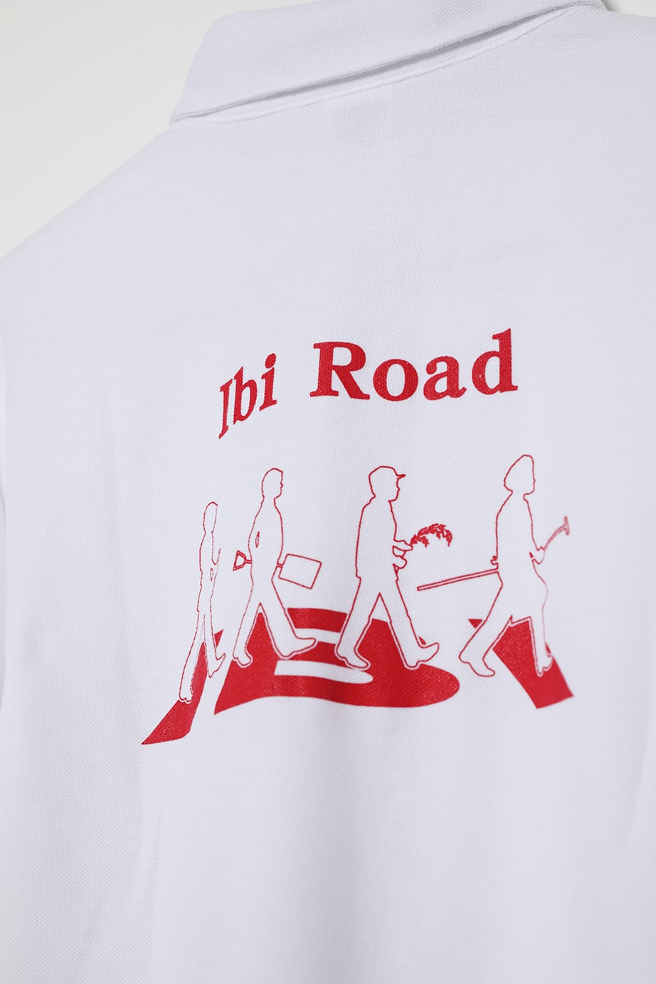 9syu.1 さま専用　白色　ポロシャツ　背中赤文字のBIGロゴあり IBI Road ポロシャツ （いび ロード ポロシャツ） | 杉原酒造株式会社