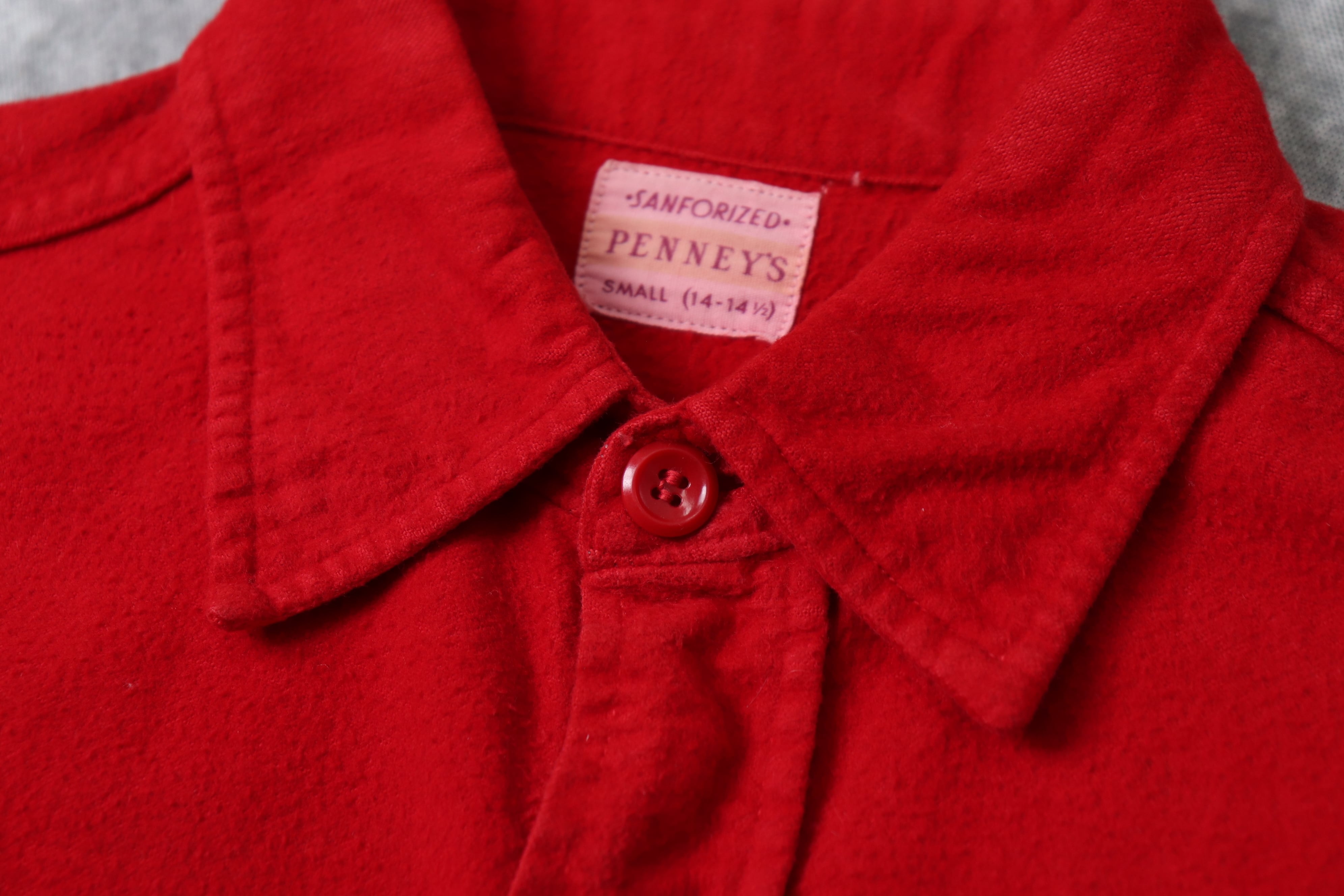 50's〜60's Penny's Flannel shirt 50年代〜60年代 ヴィンテージ ペニーズ ネルシャツ コットンネル フランネルシャツ  古着　A562 | ROGER'S used clothing - ロジャース - powered by BASE