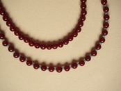 【 WAVE 】red agate × goldfilled ball necklace