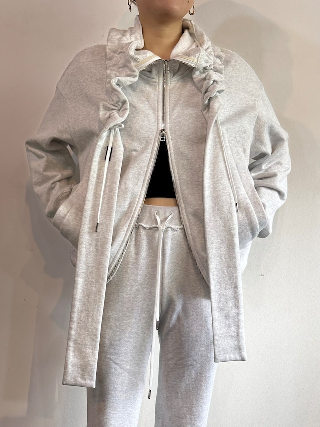 ベルパー のけぞり BELPER RUFFLEED COLLAR DENIM JACKET レディース FREE
