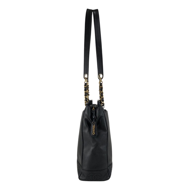 CHANEL シャネル トリプルココ ショルダーバッグ ブラック レザー キャビアスキン vintage ヴィンテージ オールド gph8sd
