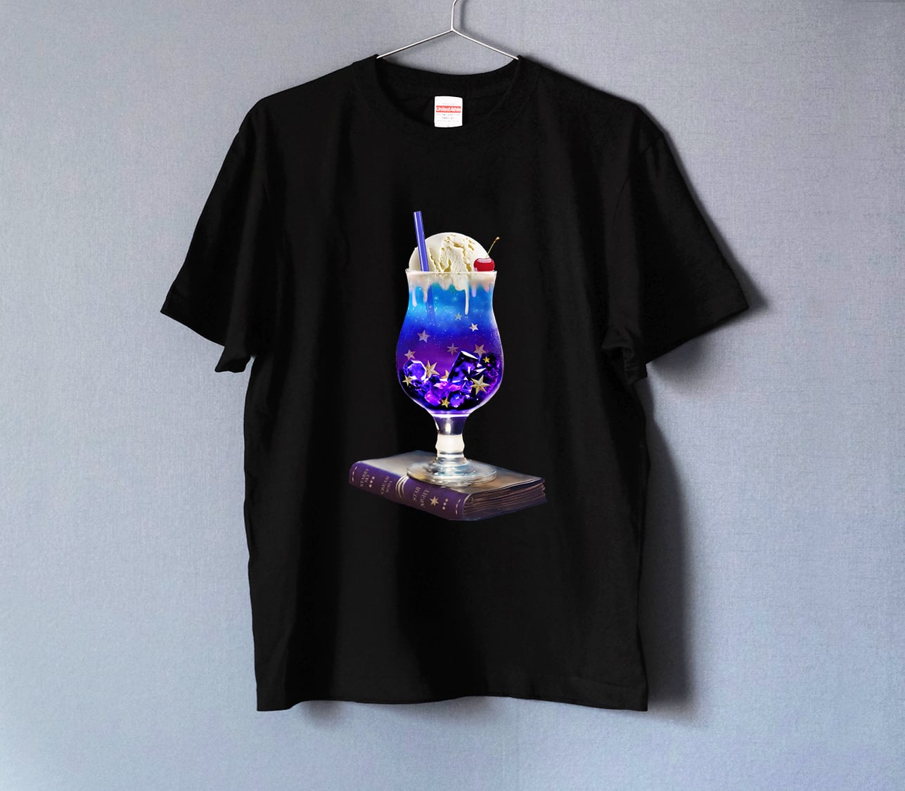 Tシャツ | 星空のクリームソーダ ダイカットデザイン | WHITE（ユニ