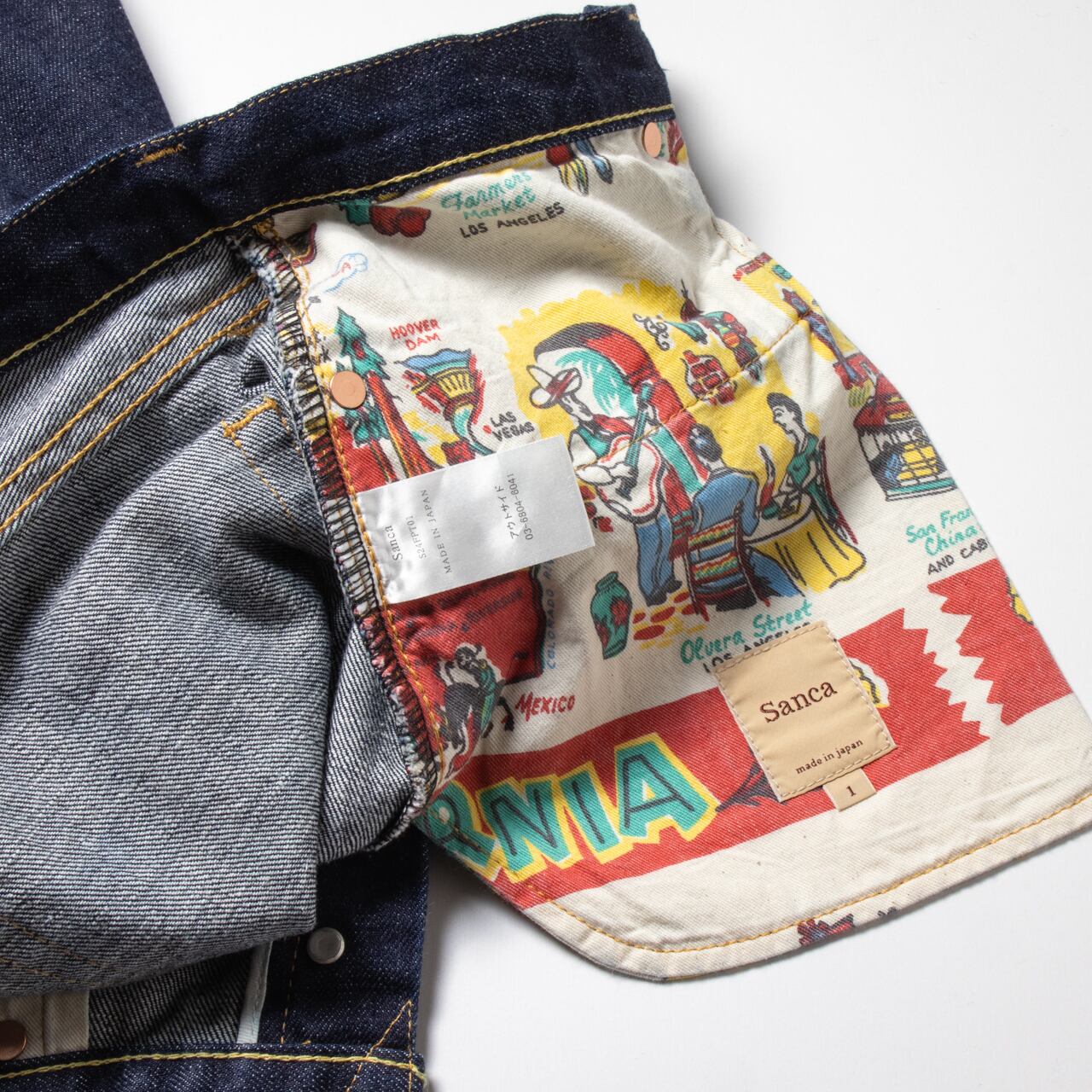 15.5OZ DENIM TAPERED 5P PT01 / Sanca サンカ テーパードデニム | PEPS