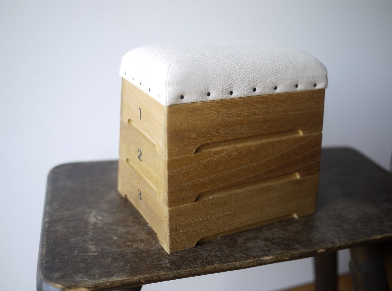 ミニ跳び箱 トビコバコ 3段裁縫箱