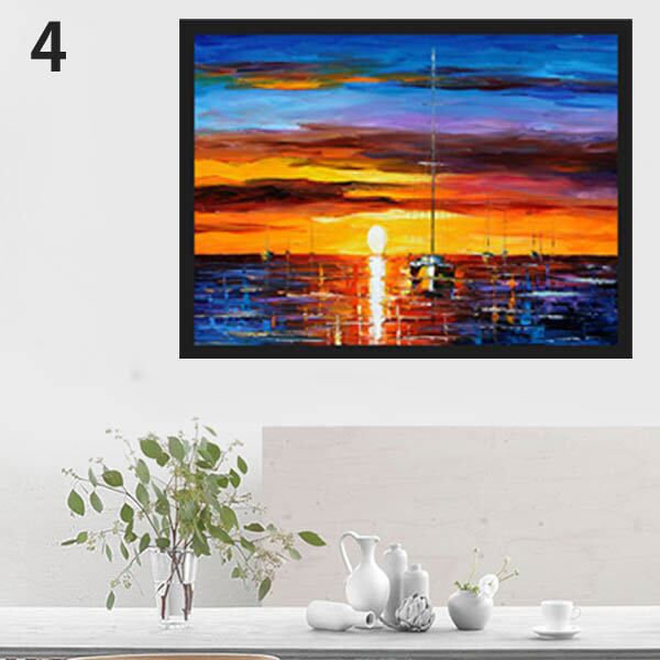 単品 33×43cm アートパネル 枠付きフレーム絵画 カラフル モノクロ