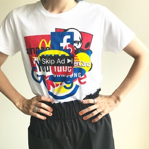 [ BLACK SCORE ] Multi LOGO Print T-Shirts