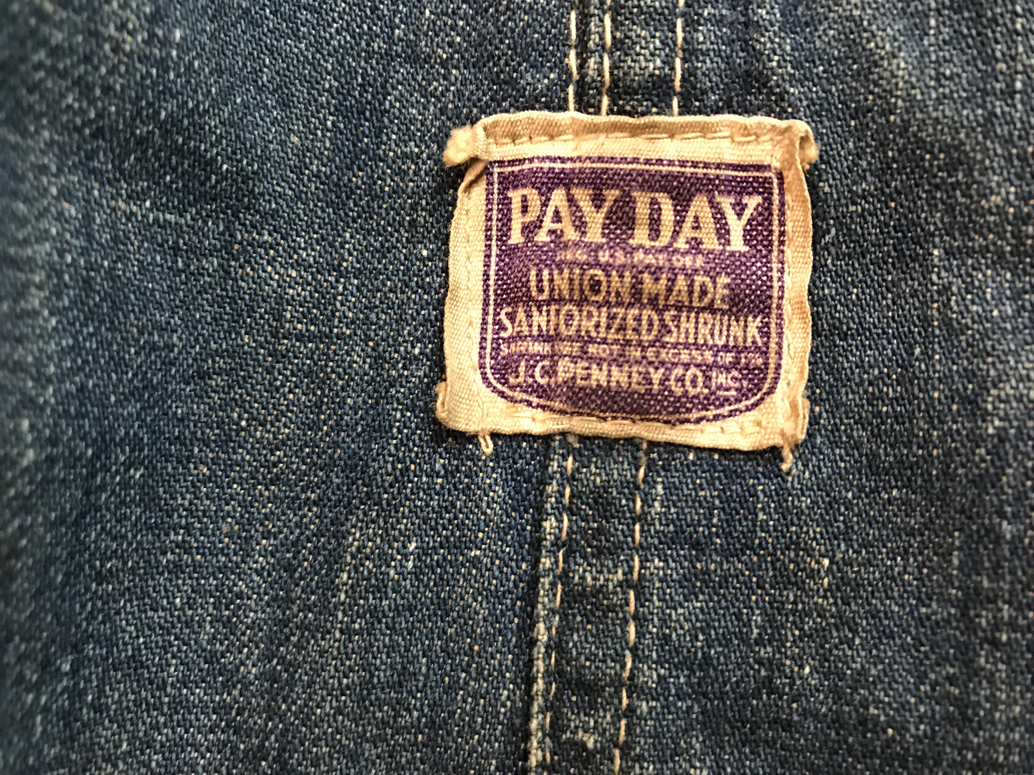 USED】40s Vintage PAY DAY ラグラン デニム カバーオール | PAY ID