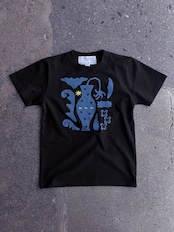 Noi×Bababa /龍・花・蓮Compact Tee(black)