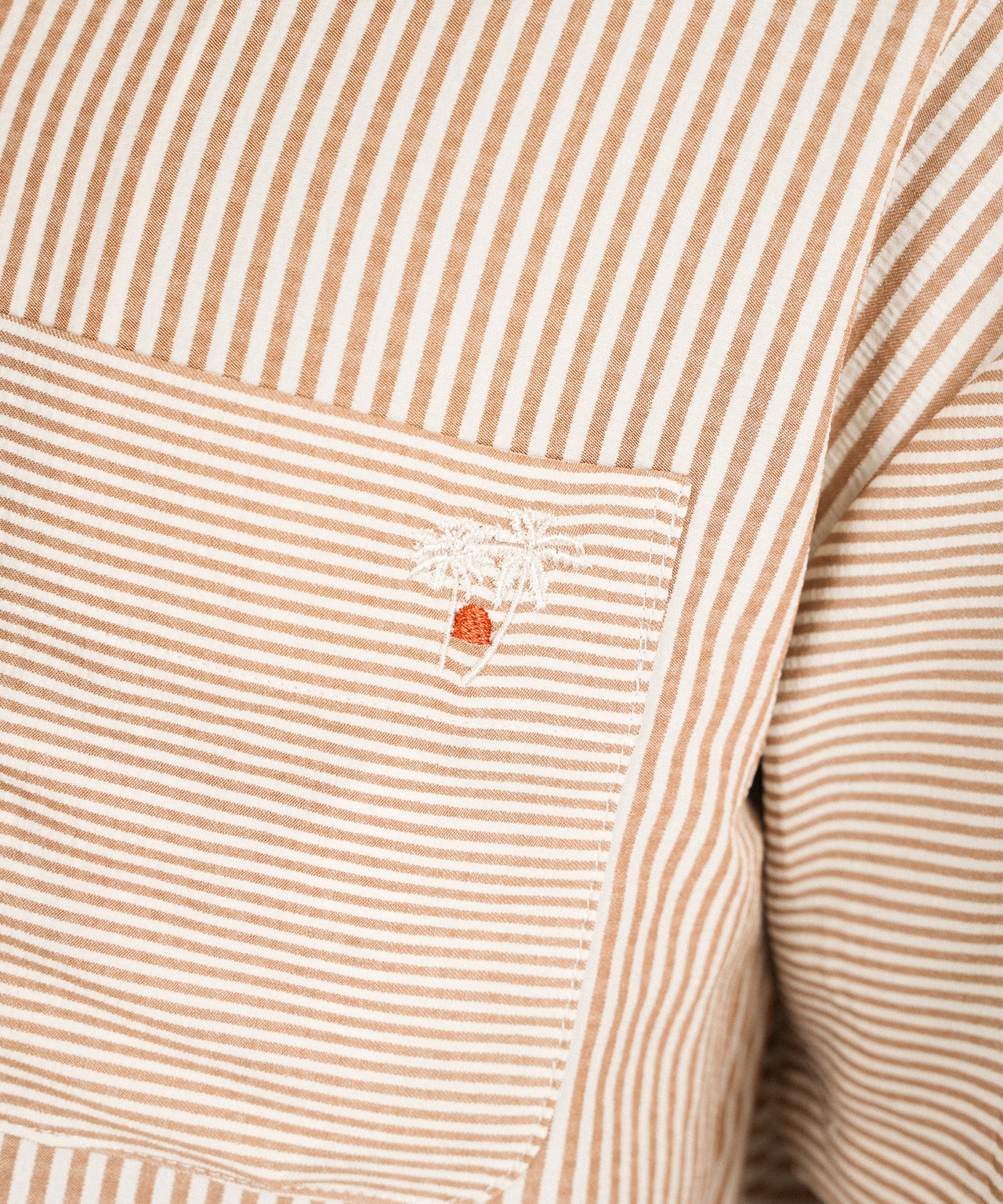 【SUNS】SWITCHING SEERSUCKER OPEN COLLAR SHIRTS［RSS022］
