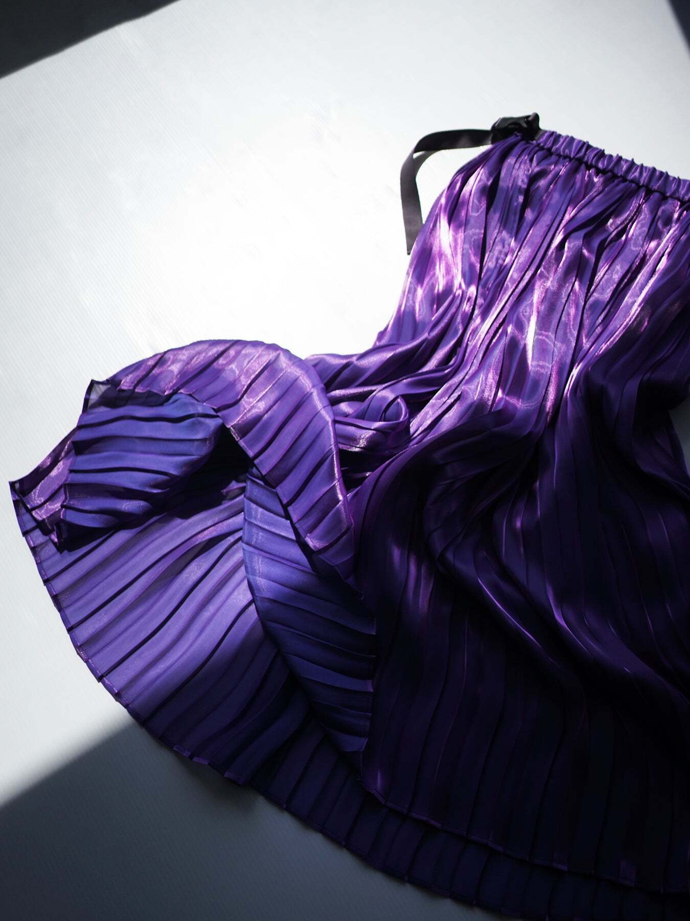 【日曜限定値下中】 itochi オーロラプリーツスカート　M短い方 Pre-order] Aurora cloth double side pleated skirt / emerald