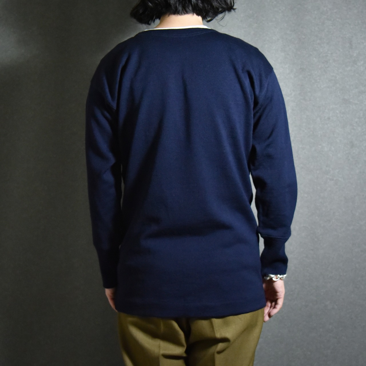 DEAD STOCK】Italian Navy Wool Boat-neck Sweater イタリア軍 ウール 