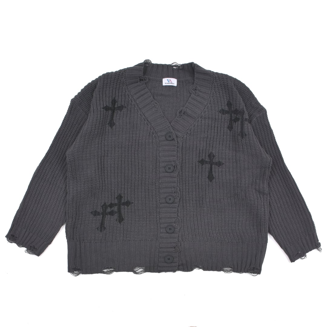 11/11新着】クロスニットカーディガン | VOLCAN&APHRODITE