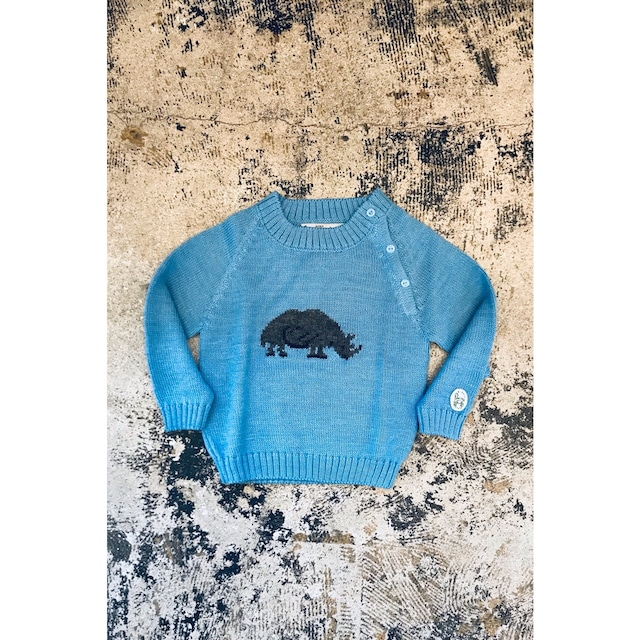 Oruro Kids 715-0001-RH Alpaca Animal Crew Rhinoceros