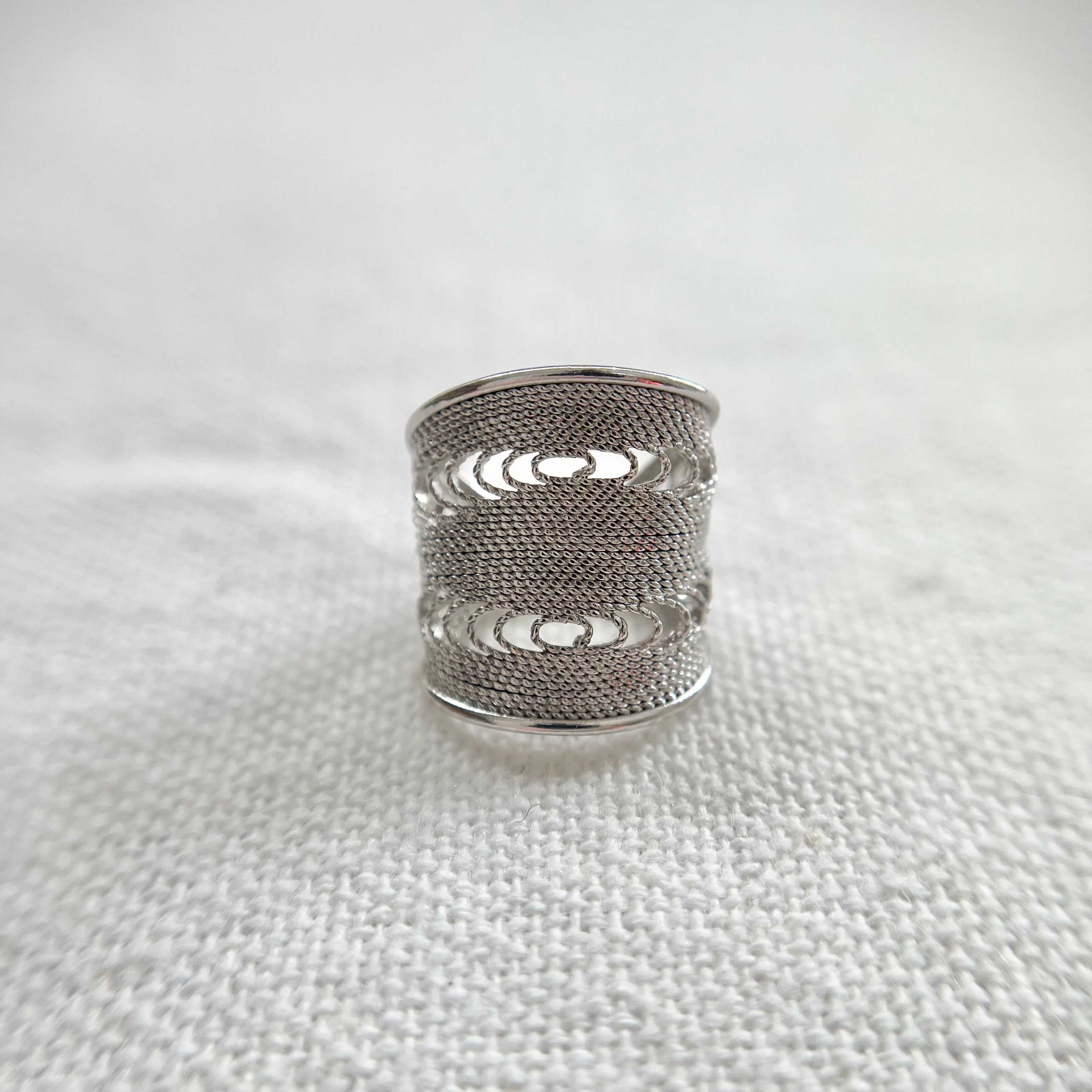 スクエア メッシュチューブシルバー 18.5㎜