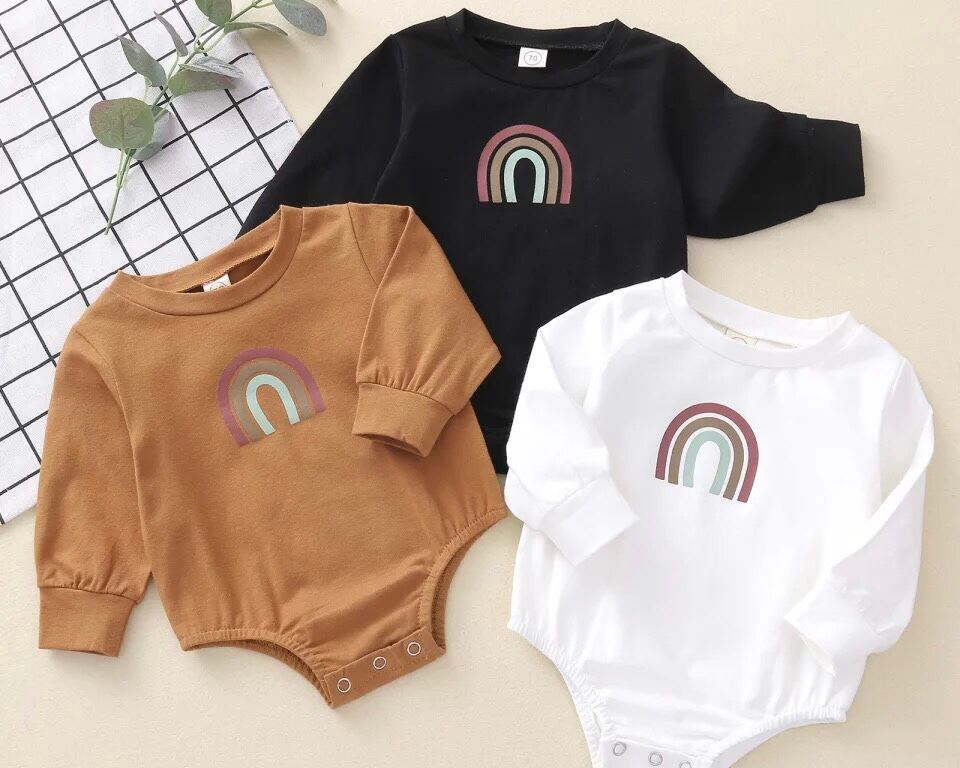 ロンパース / 女の子 / 男の子 / 〜24ヶ月( ホワイト / ブラウン / ブラック )