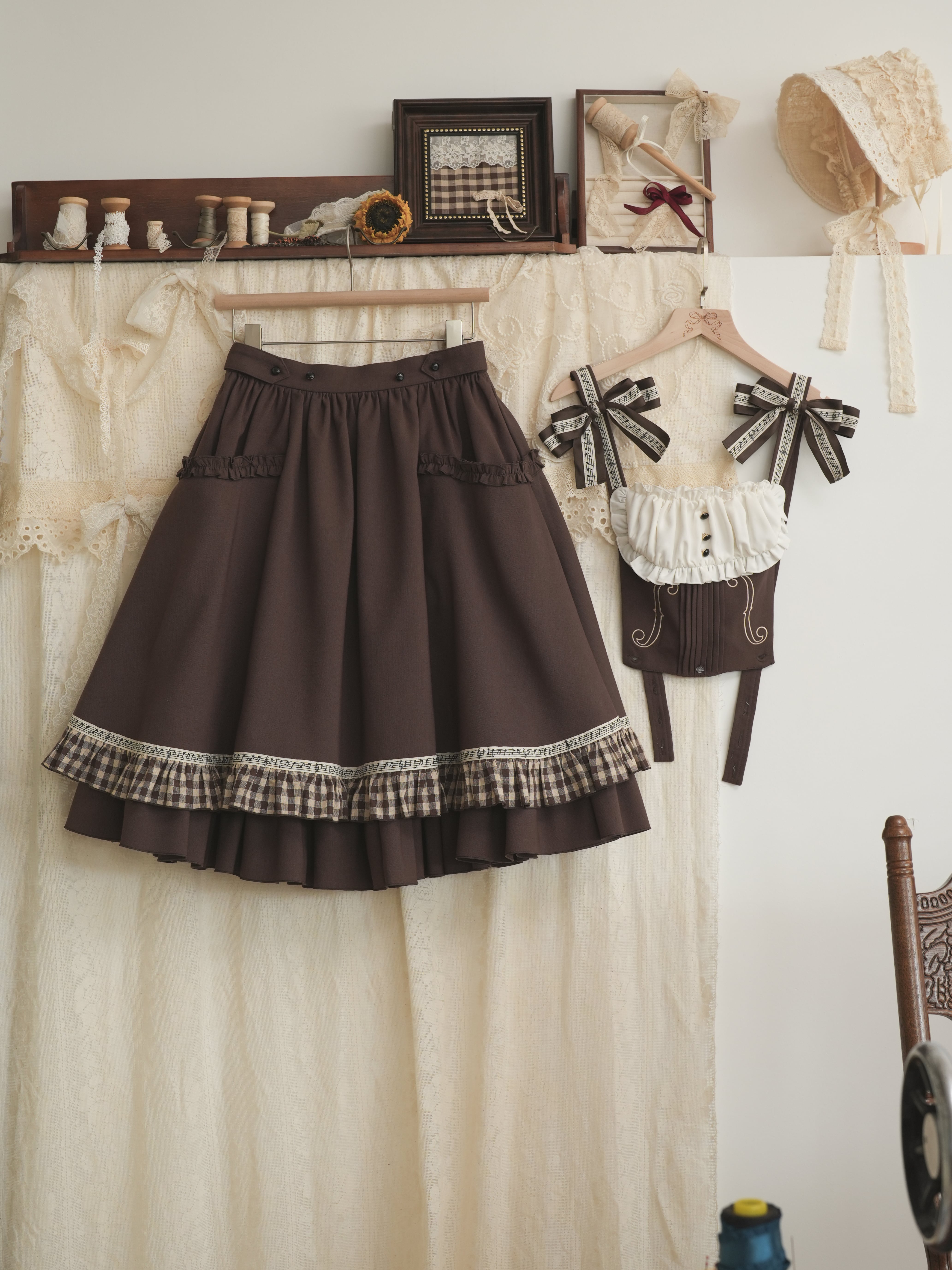 クロイツェル リボンショルダージャンパースカート | HoshibakoWorks