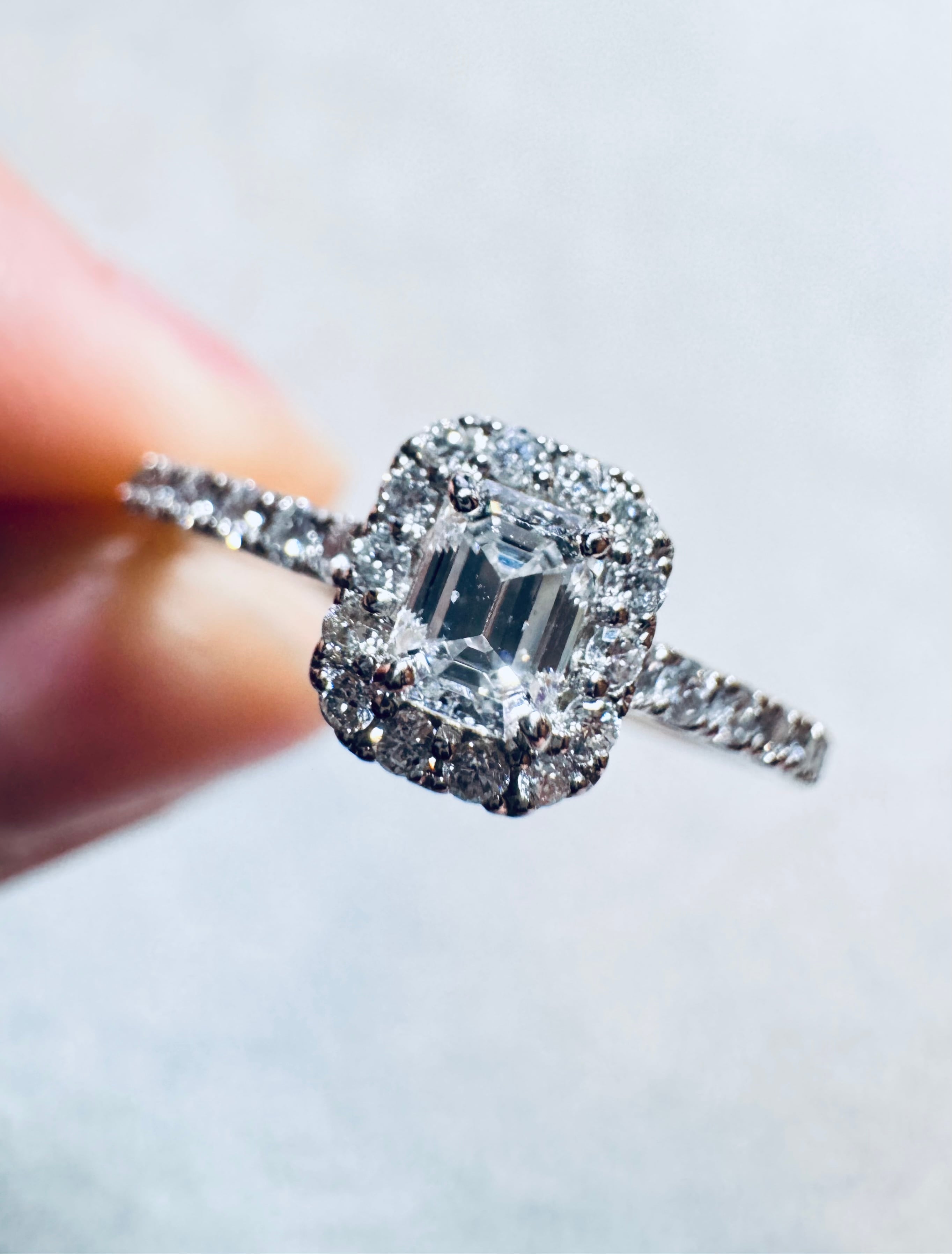 ☆1.04ct☆✨モルガナイト&1.00ctダイヤモンドK18リング指輪