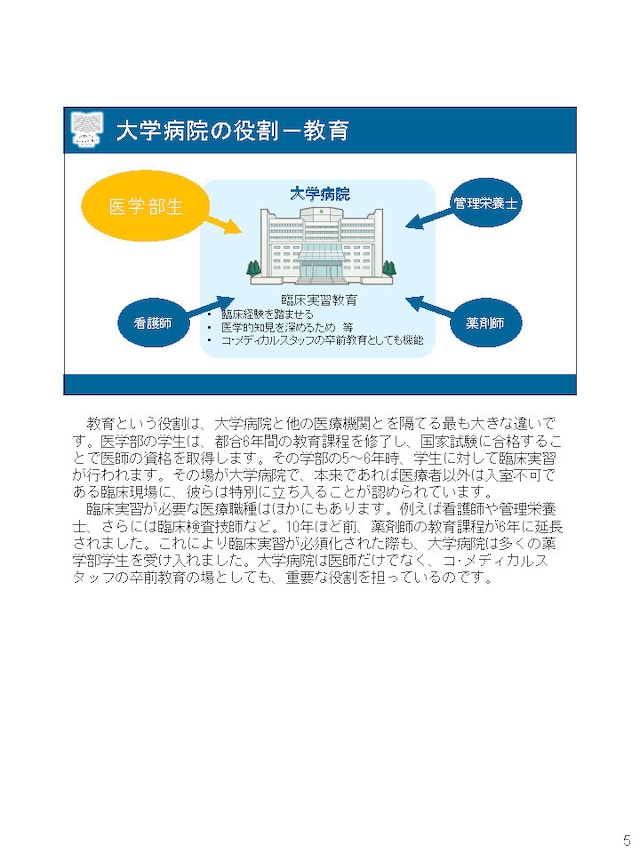 大学病院担当MRの役割