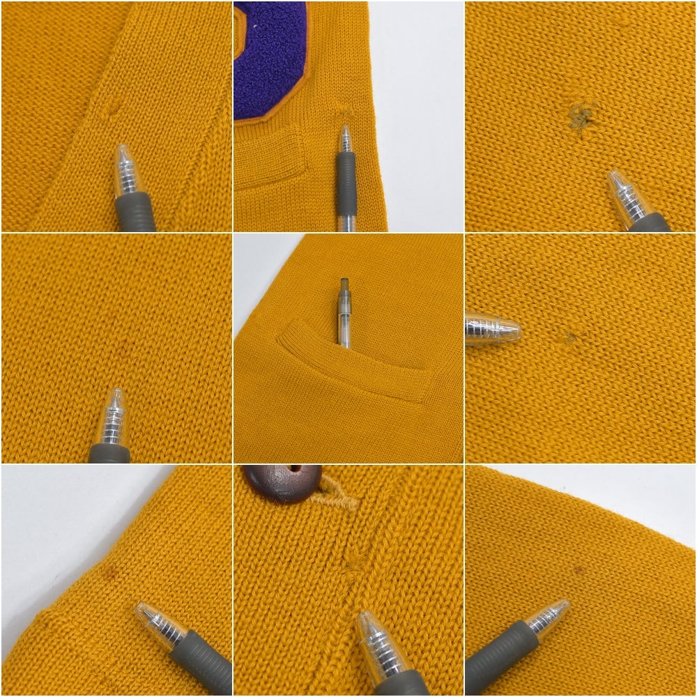 50～60s WEBER'S ウェバーズ サガラワッペン 刺繍 ウールニット