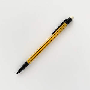 シャープペンシル ストライプ 黒 / Striped Mechanical Pencil Black moLin