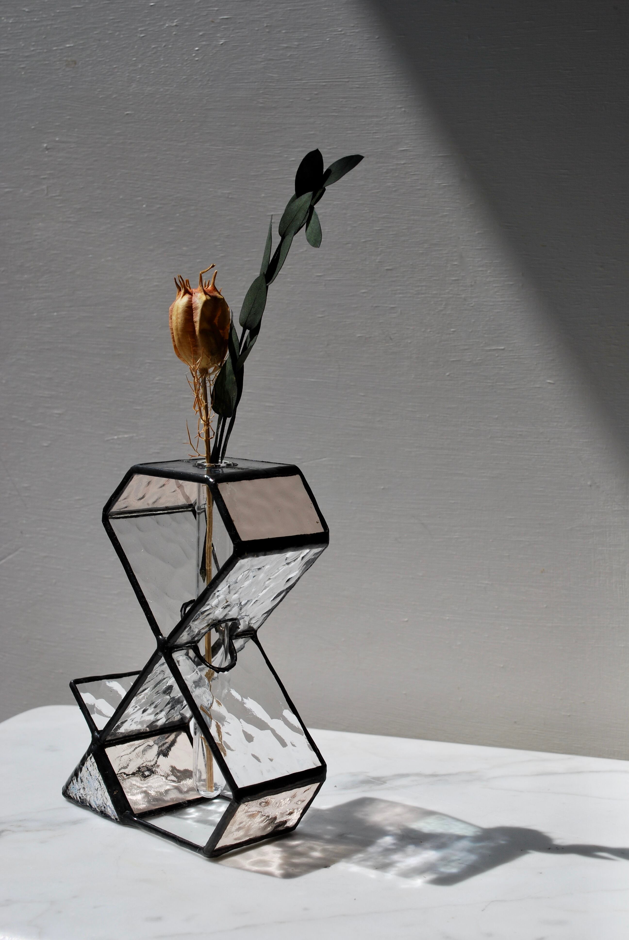 Alphabet 【＆】一輪挿しステンドグラス | ALMA STAINED GLASS