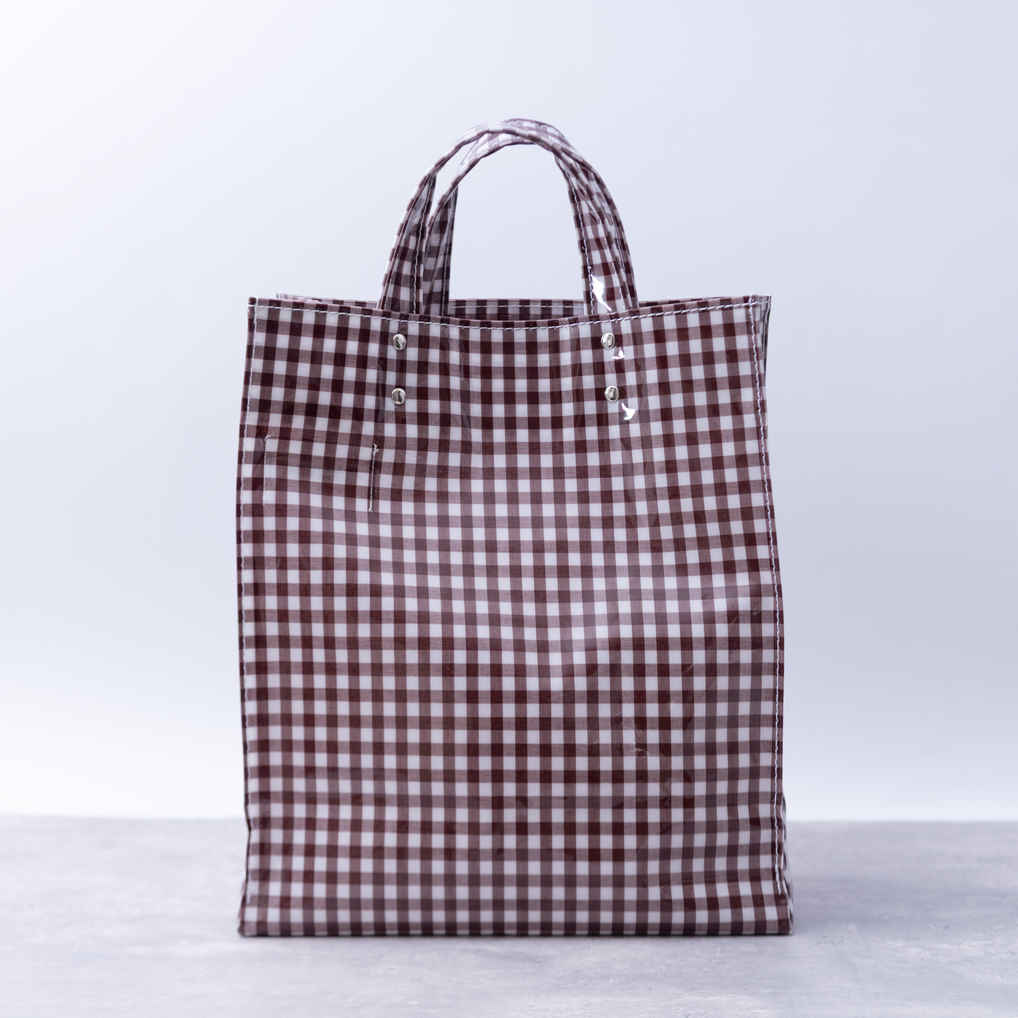 TEMBEA│PAPER TOTE MEDIUM GINGHAM｜テンベア｜ペーパートート