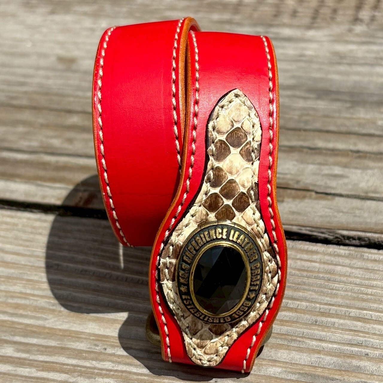 ブレスレット コブラ カウハイド