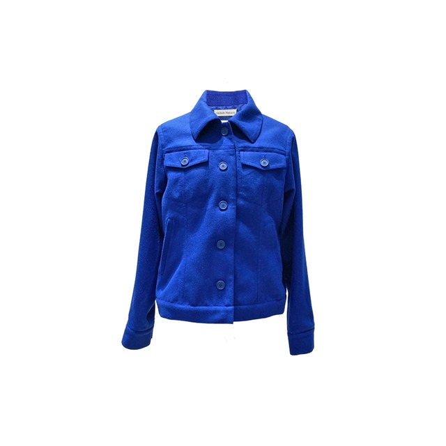 【LREAN】ジャケットコート-blue-
