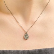 stainless medal necklace