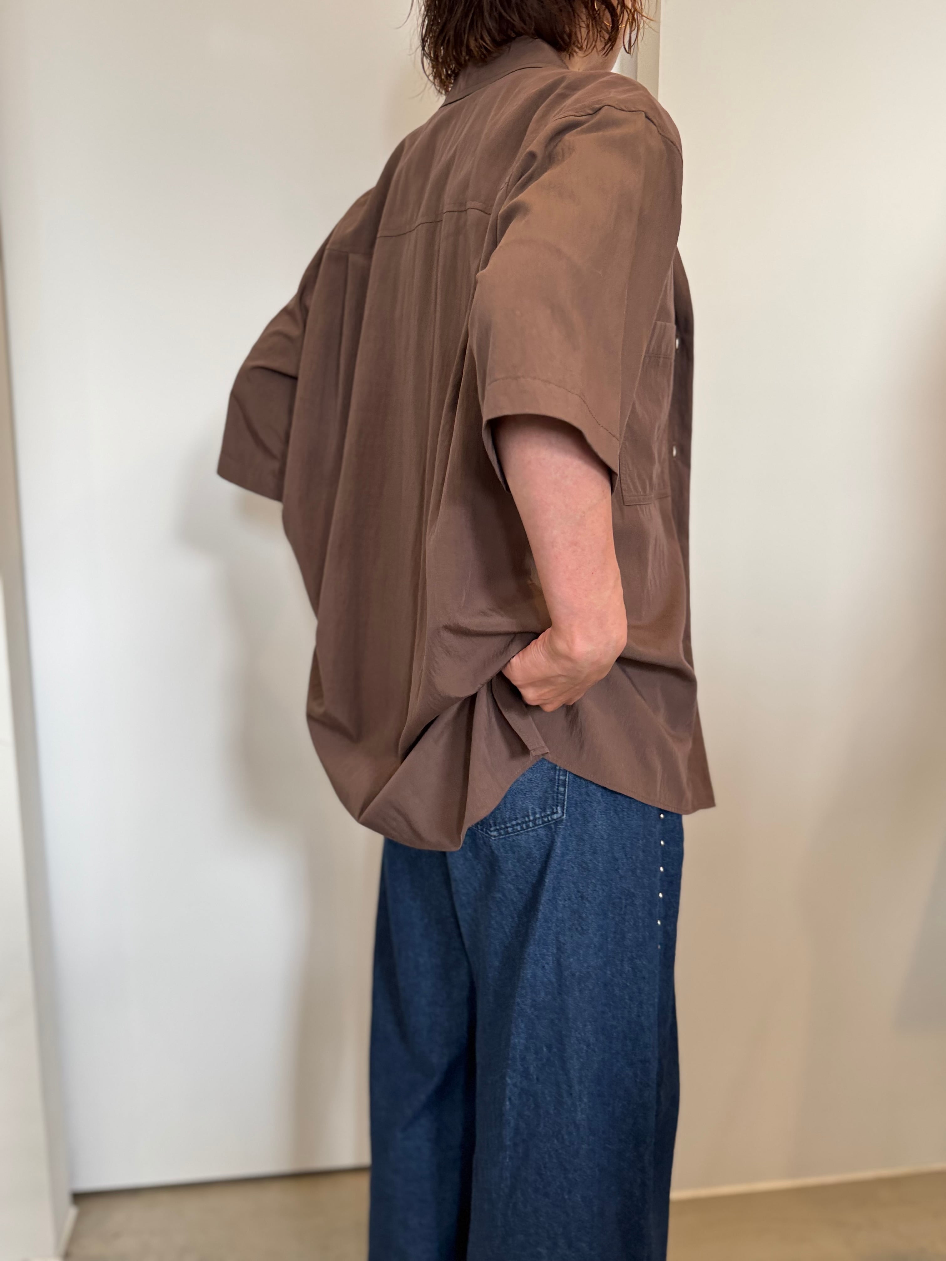 【cafune】セットアップ可 ハーフスリーブシャツ 535923