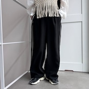 【受注予約:3月上旬入荷予定】サイドラインストレートイージーPT/ブラック