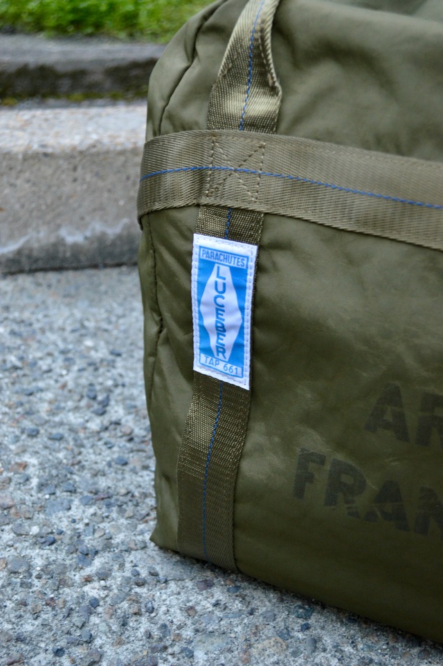 LUCEBER Heavy Nylon French Parachute Bag 1day BackPack Size Khaki ルースバー パラシュートバッグ