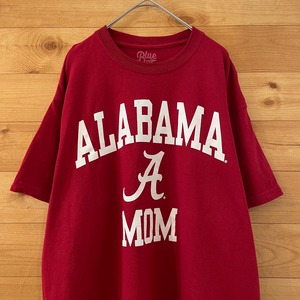 【blue84】カレッジ アラバマ大学 ALABAMA アーチロゴ Tシャツ L バーガンディ US古着