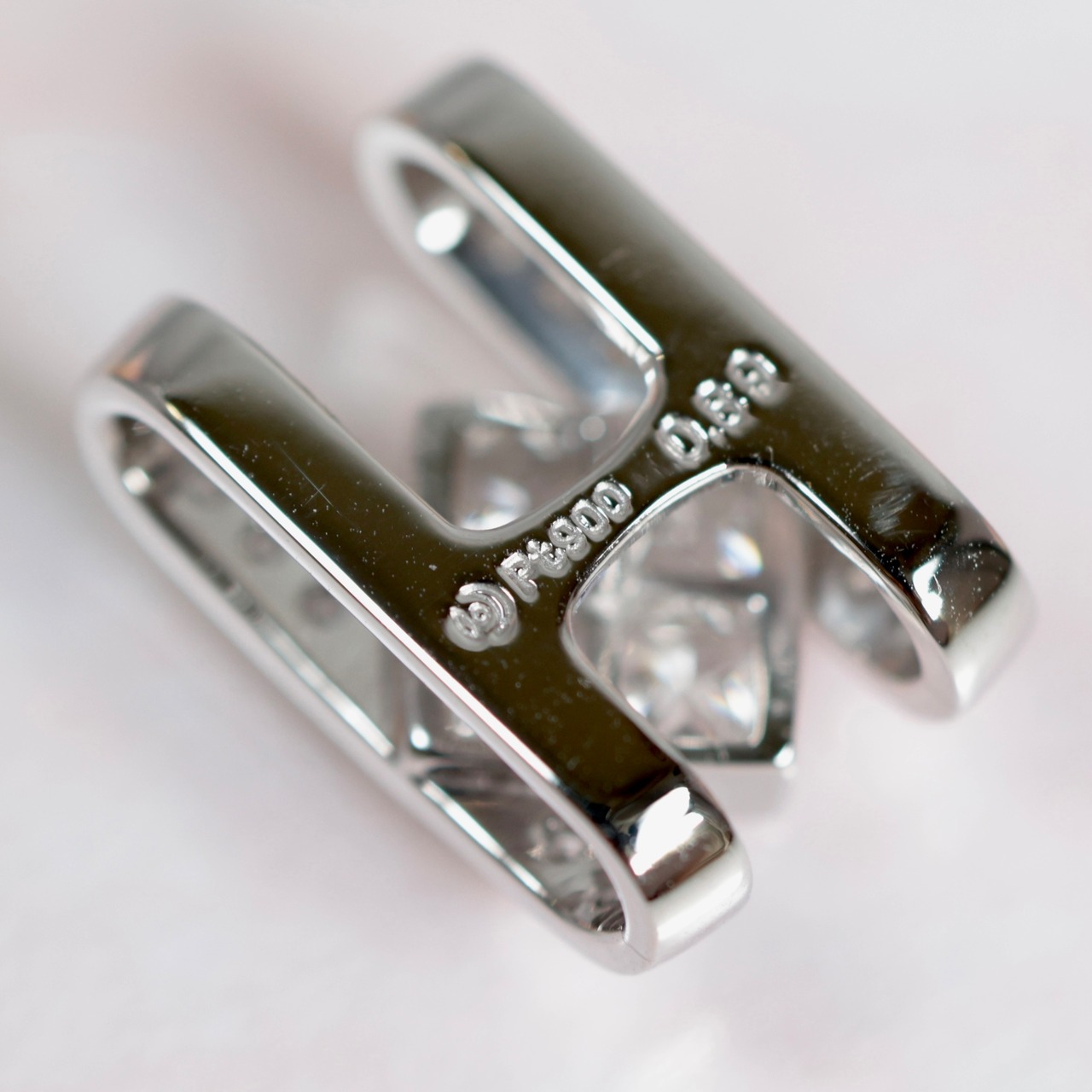 Pt900 田崎 TASAKI ダイヤモンド ペンダント トップ プリンセスカット 