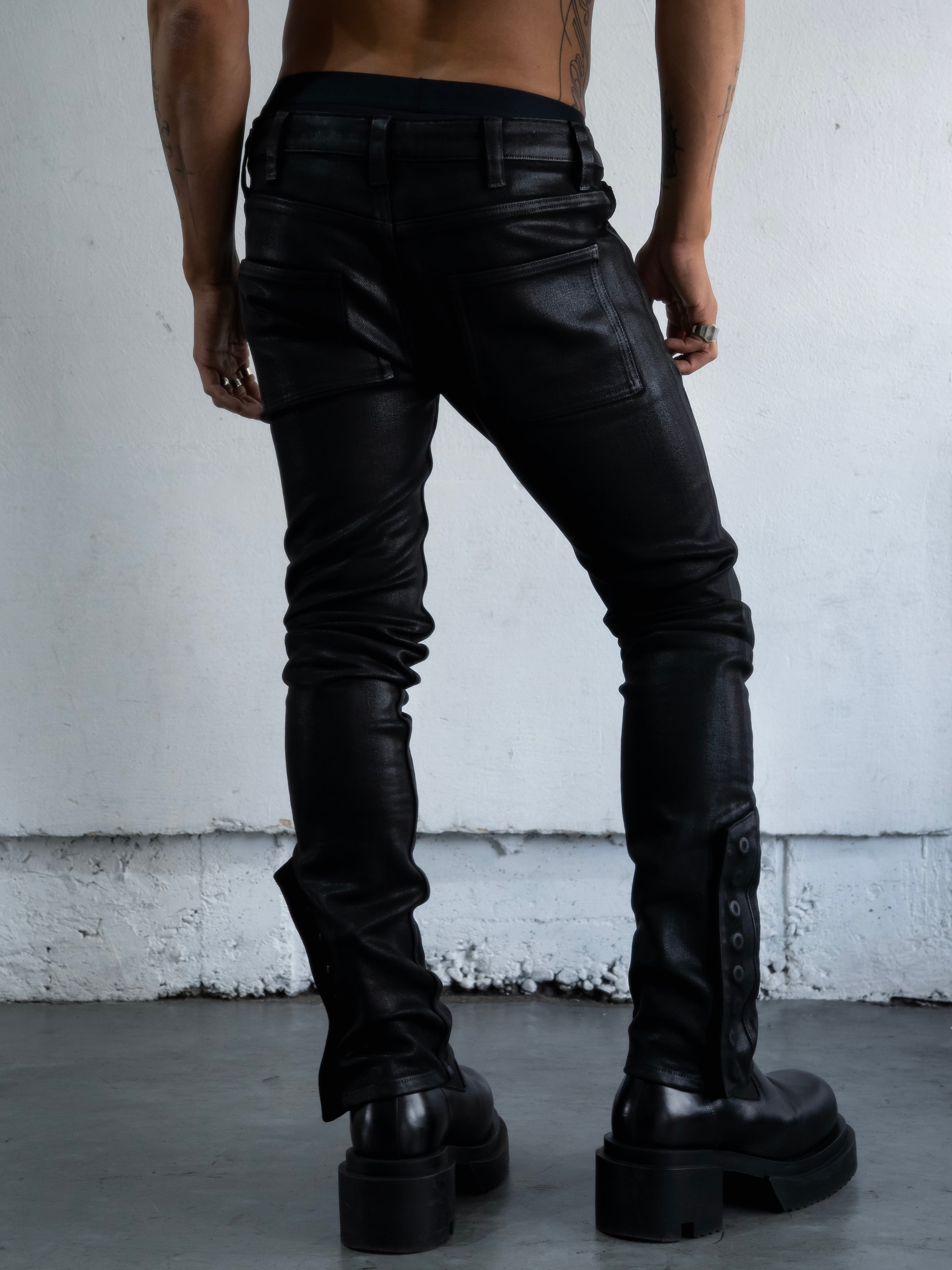 012GLM WAXED SKINNY JEANS | NO MASS PROD.