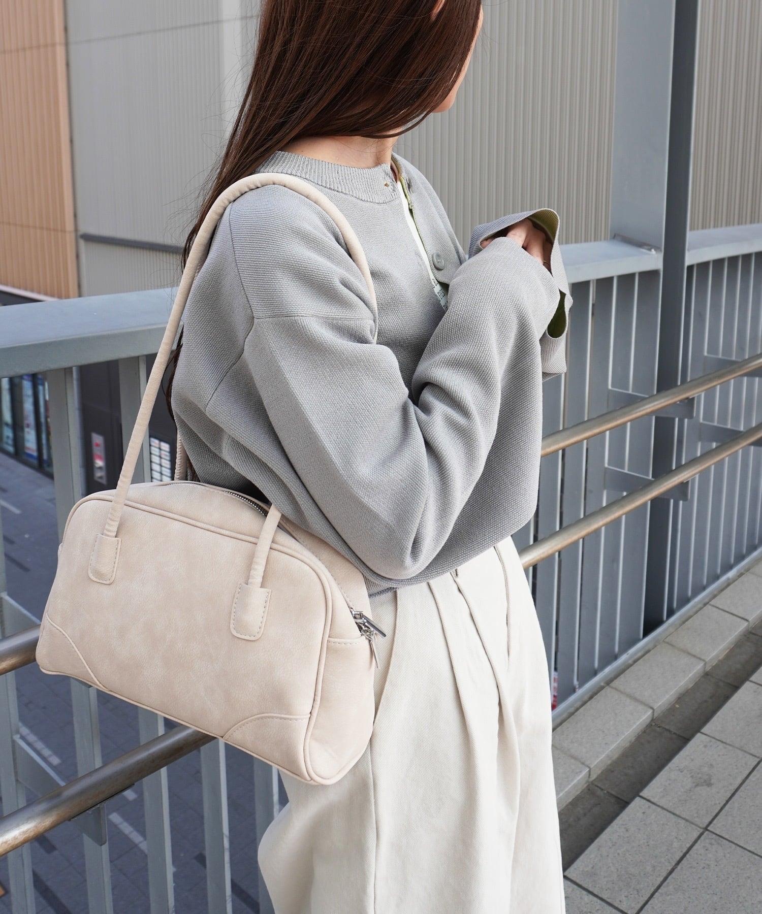 スエードタッチボストンBAG 5840024(0115)