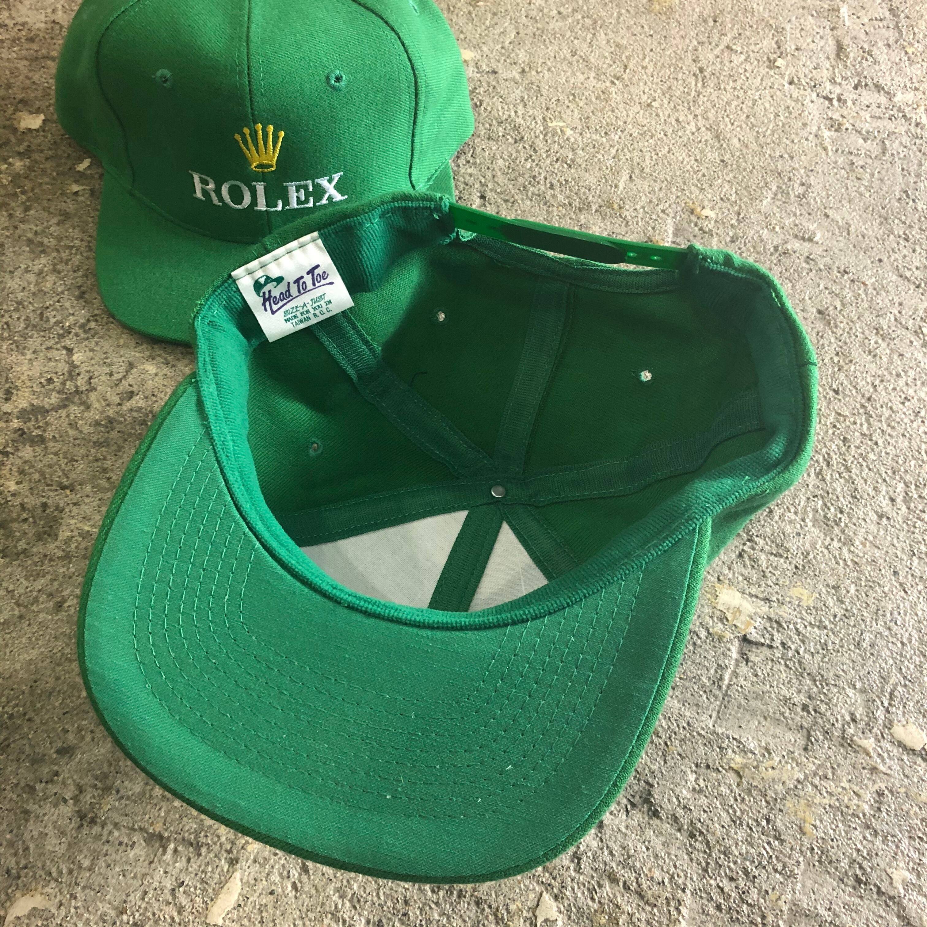 deadstock!! 90s bootleg ROLEX logo cap | What