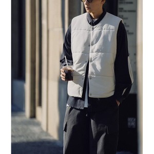 Padded snap button vest 1535