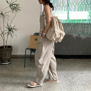 サイドリボンオーバーオール