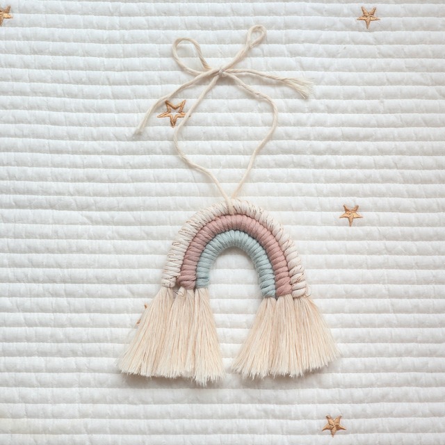 HELLO BABY! マクラメ出産祝い