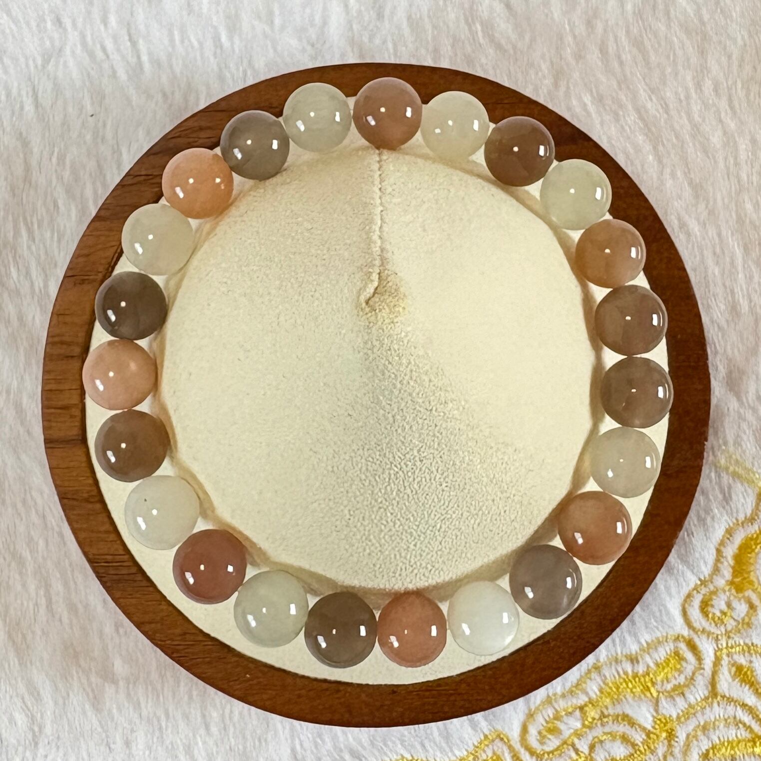 Mixムーンストーン タンザニア産 丸珠8㎜、内周16㎝